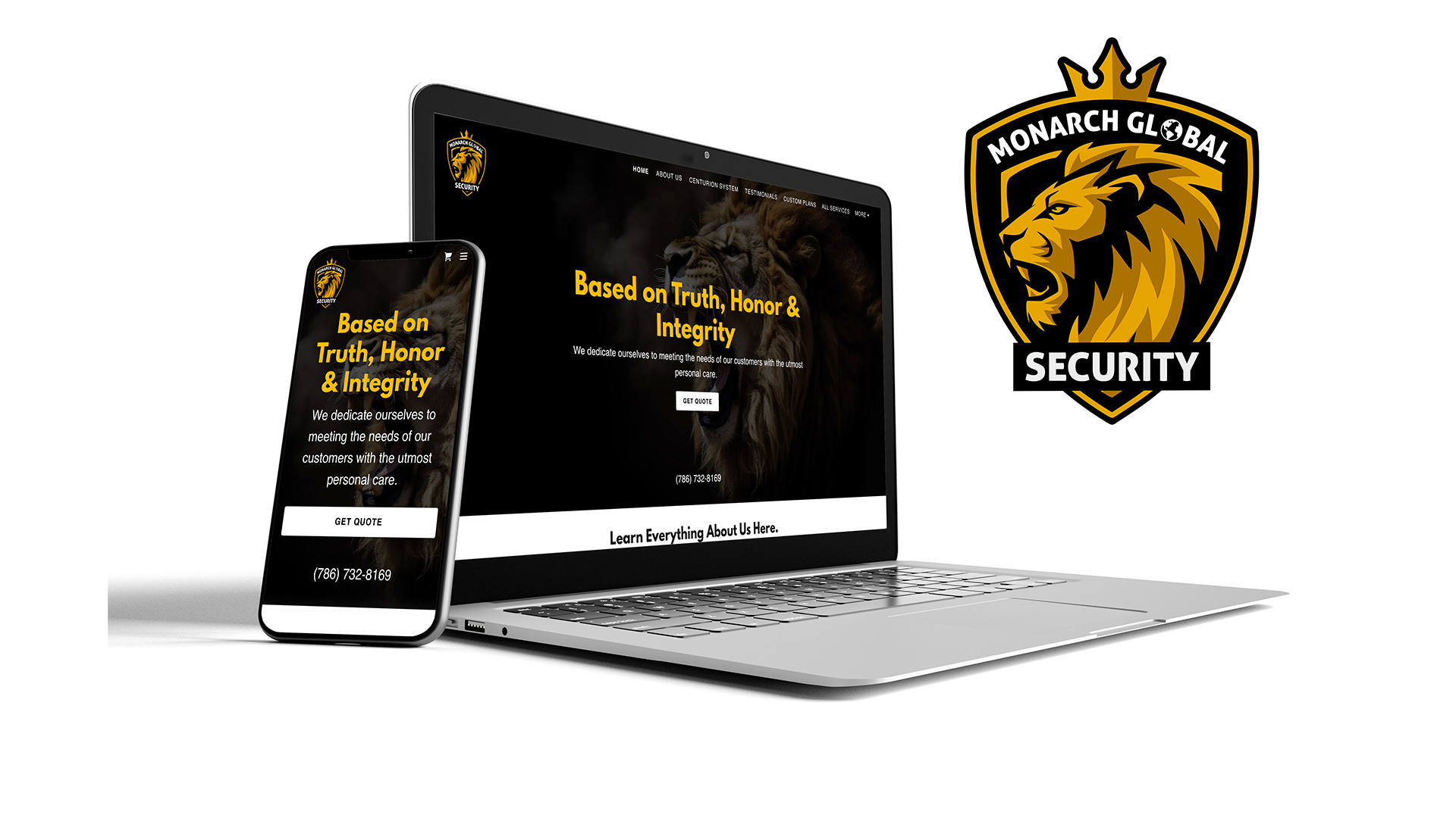 Monarch Global Security - Website Design